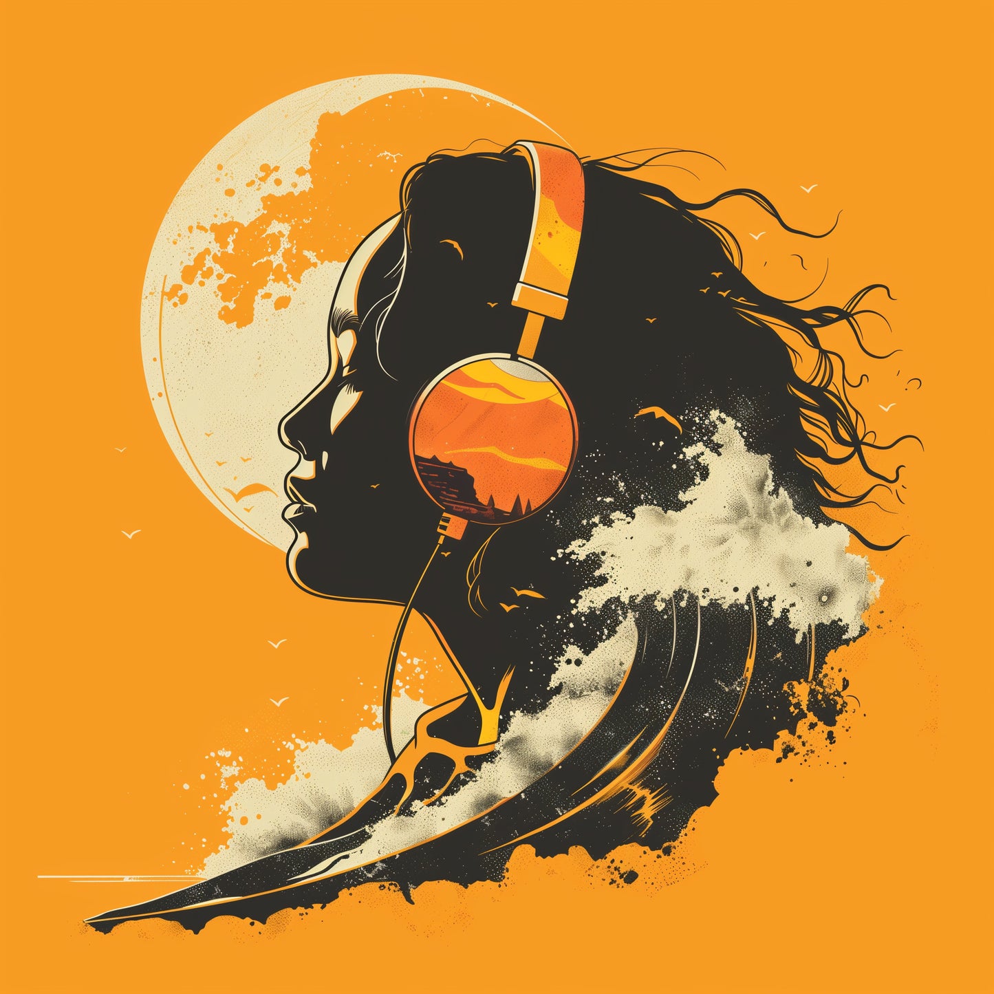 Kryofilik Sunset Beats Men's T-Shirt