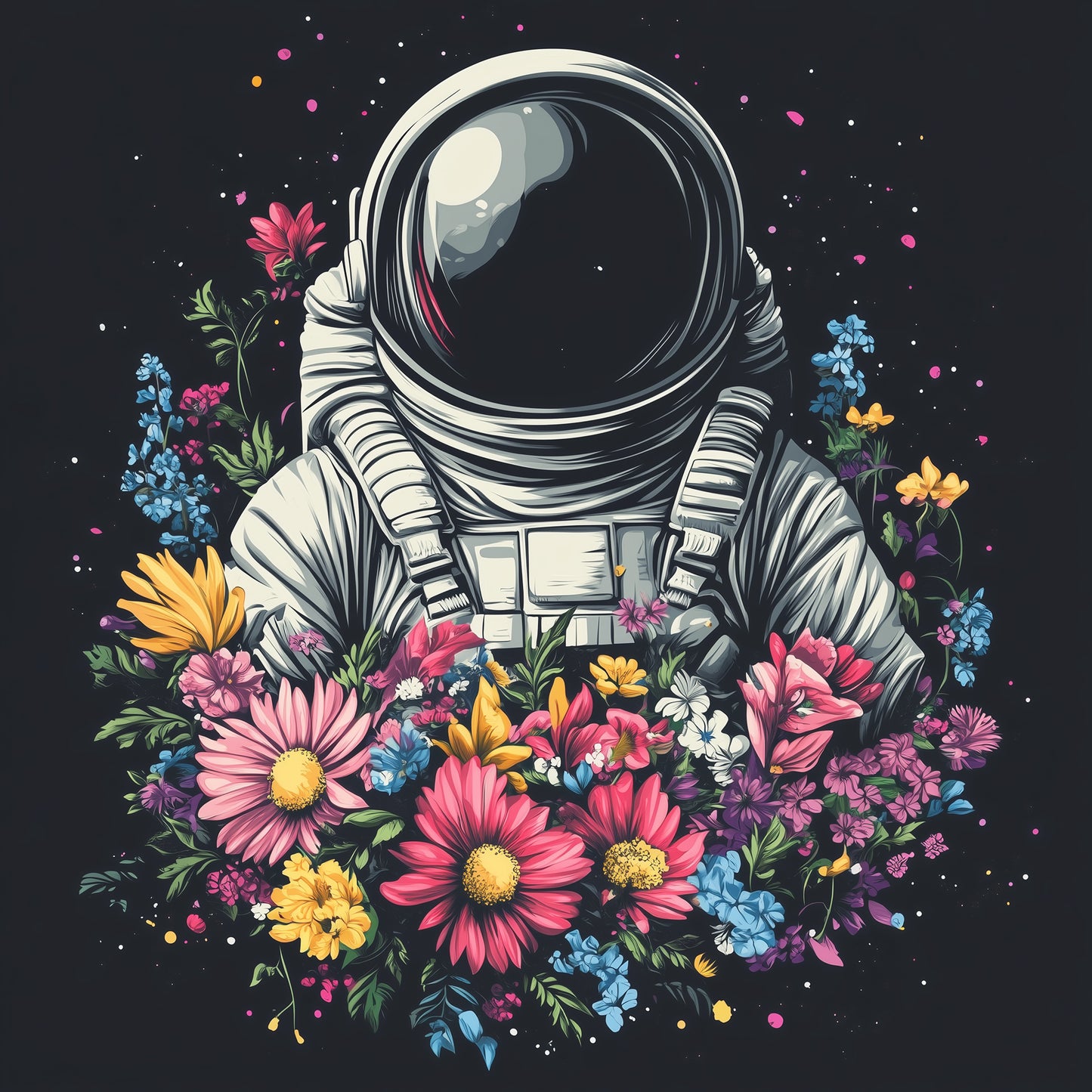 Kryofilik Astronaut In Bloom Men's T-Shirt