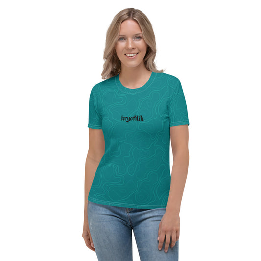 Kryofilik Topographic Women's T-shirt